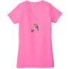 Ladies' Jersey Short-Sleeve Deep V-Neck T-Shirt Thumbnail