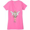 Ladies' Jersey Short-Sleeve Deep V-Neck T-Shirt Thumbnail