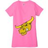 Ladies' Jersey Short-Sleeve Deep V-Neck T-Shirt Thumbnail