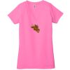 Ladies' Jersey Short-Sleeve Deep V-Neck T-Shirt Thumbnail
