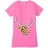 Ladies' Jersey Short-Sleeve Deep V-Neck T-Shirt Thumbnail