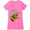 Ladies' Jersey Short-Sleeve Deep V-Neck T-Shirt Thumbnail