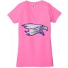 Ladies' Jersey Short-Sleeve Deep V-Neck T-Shirt Thumbnail