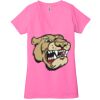 Ladies' Jersey Short-Sleeve Deep V-Neck T-Shirt Thumbnail