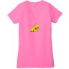 Ladies' Jersey Short-Sleeve Deep V-Neck T-Shirt Thumbnail