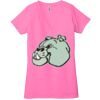 Ladies' Jersey Short-Sleeve Deep V-Neck T-Shirt Thumbnail