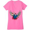Ladies' Jersey Short-Sleeve Deep V-Neck T-Shirt Thumbnail