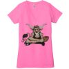 Ladies' Jersey Short-Sleeve Deep V-Neck T-Shirt Thumbnail