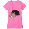 Ladies' Jersey Short-Sleeve Deep V-Neck T-Shirt Thumbnail