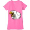 Ladies' Jersey Short-Sleeve Deep V-Neck T-Shirt Thumbnail
