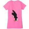 Ladies' Jersey Short-Sleeve Deep V-Neck T-Shirt Thumbnail
