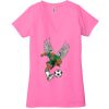 Ladies' Jersey Short-Sleeve Deep V-Neck T-Shirt Thumbnail
