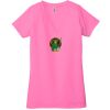 Ladies' Jersey Short-Sleeve Deep V-Neck T-Shirt Thumbnail
