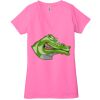 Ladies' Jersey Short-Sleeve Deep V-Neck T-Shirt Thumbnail