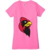 Ladies' Jersey Short-Sleeve Deep V-Neck T-Shirt Thumbnail