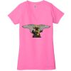 Ladies' Jersey Short-Sleeve Deep V-Neck T-Shirt Thumbnail
