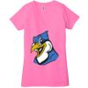 Ladies' Jersey Short-Sleeve Deep V-Neck T-Shirt Thumbnail