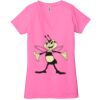 Ladies' Jersey Short-Sleeve Deep V-Neck T-Shirt Thumbnail