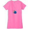 Ladies' Jersey Short-Sleeve Deep V-Neck T-Shirt Thumbnail