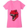 Ladies' Jersey Short-Sleeve Deep V-Neck T-Shirt Thumbnail