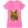 Ladies' Jersey Short-Sleeve Deep V-Neck T-Shirt Thumbnail