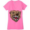 Ladies' Jersey Short-Sleeve Deep V-Neck T-Shirt Thumbnail