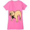 Ladies' Jersey Short-Sleeve Deep V-Neck T-Shirt Thumbnail