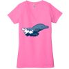 Ladies' Jersey Short-Sleeve Deep V-Neck T-Shirt Thumbnail