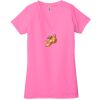 Ladies' Jersey Short-Sleeve Deep V-Neck T-Shirt Thumbnail
