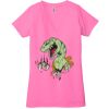 Ladies' Jersey Short-Sleeve Deep V-Neck T-Shirt Thumbnail