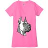 Ladies' Jersey Short-Sleeve Deep V-Neck T-Shirt Thumbnail