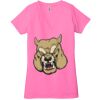 Ladies' Jersey Short-Sleeve Deep V-Neck T-Shirt Thumbnail