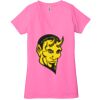 Ladies' Jersey Short-Sleeve Deep V-Neck T-Shirt Thumbnail
