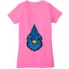 Ladies' Jersey Short-Sleeve Deep V-Neck T-Shirt Thumbnail
