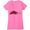 Ladies' Jersey Short-Sleeve Deep V-Neck T-Shirt Thumbnail