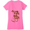 Ladies' Jersey Short-Sleeve Deep V-Neck T-Shirt Thumbnail