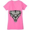 Ladies' Jersey Short-Sleeve Deep V-Neck T-Shirt Thumbnail