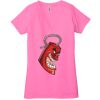 Ladies' Jersey Short-Sleeve Deep V-Neck T-Shirt Thumbnail