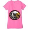 Ladies' Jersey Short-Sleeve Deep V-Neck T-Shirt Thumbnail