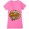 Ladies' Jersey Short-Sleeve Deep V-Neck T-Shirt Thumbnail