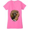 Ladies' Jersey Short-Sleeve Deep V-Neck T-Shirt Thumbnail