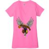 Ladies' Jersey Short-Sleeve Deep V-Neck T-Shirt Thumbnail