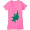Ladies' Jersey Short-Sleeve Deep V-Neck T-Shirt Thumbnail