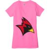 Ladies' Jersey Short-Sleeve Deep V-Neck T-Shirt Thumbnail