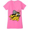 Ladies' Jersey Short-Sleeve Deep V-Neck T-Shirt Thumbnail
