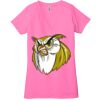 Ladies' Jersey Short-Sleeve Deep V-Neck T-Shirt Thumbnail