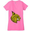 Ladies' Jersey Short-Sleeve Deep V-Neck T-Shirt Thumbnail