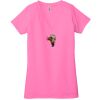 Ladies' Jersey Short-Sleeve Deep V-Neck T-Shirt Thumbnail
