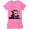 Ladies' Jersey Short-Sleeve Deep V-Neck T-Shirt Thumbnail