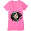 Ladies' Jersey Short-Sleeve Deep V-Neck T-Shirt Thumbnail